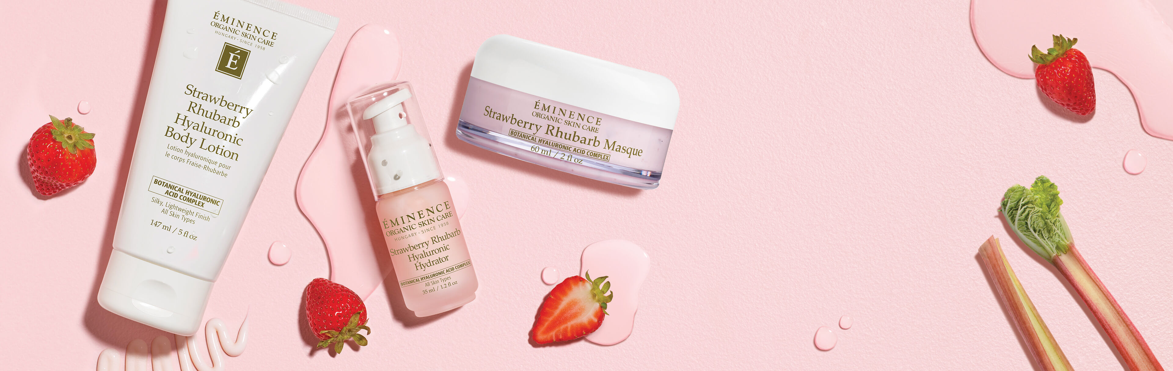 Strawberry Rhubarb Hyaluronic Collection